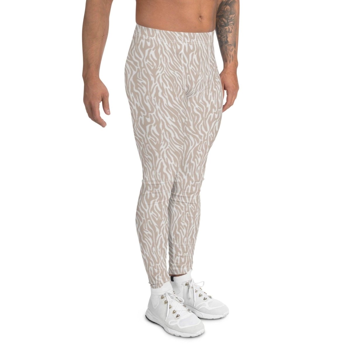 Off-White Animal Print Men's Leggings | DEEAREST LTD