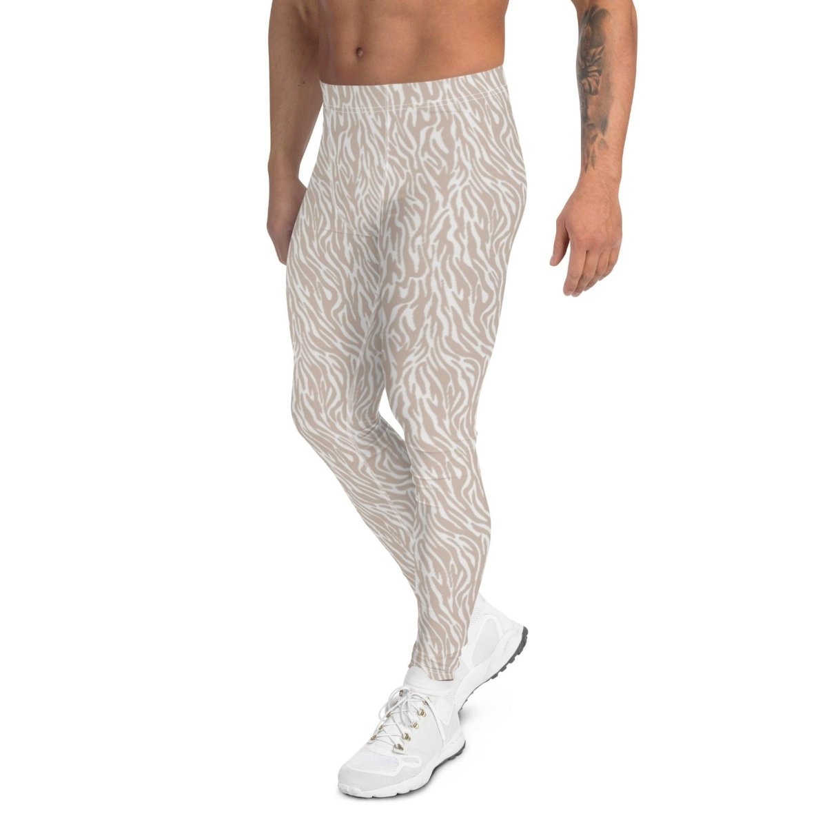 Off-White Animal Print Men's Leggings | DEEAREST LTD