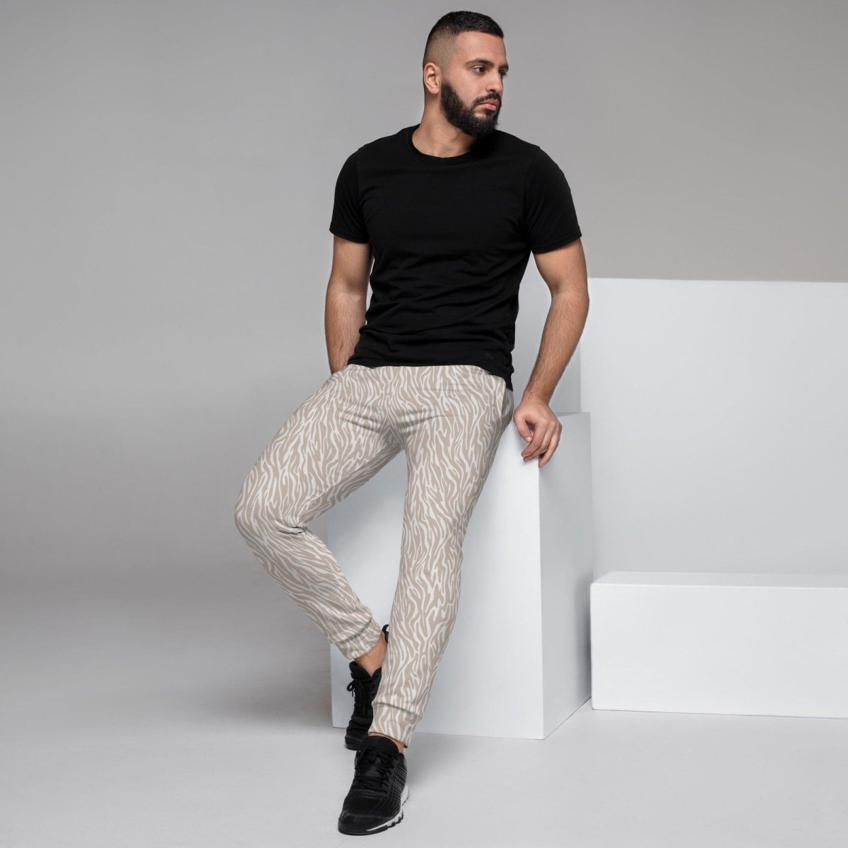 Off-White Animal Print Men's Street Joggers | DEEAREST LTD