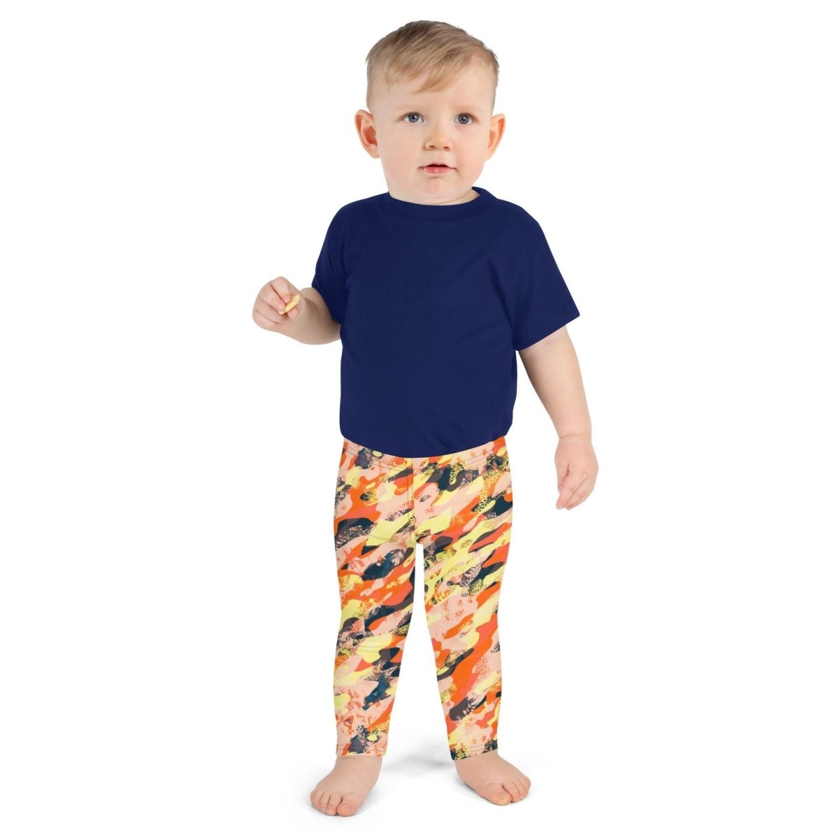 Orange Camouflage Kid's Leggings | DEEAREST LTD