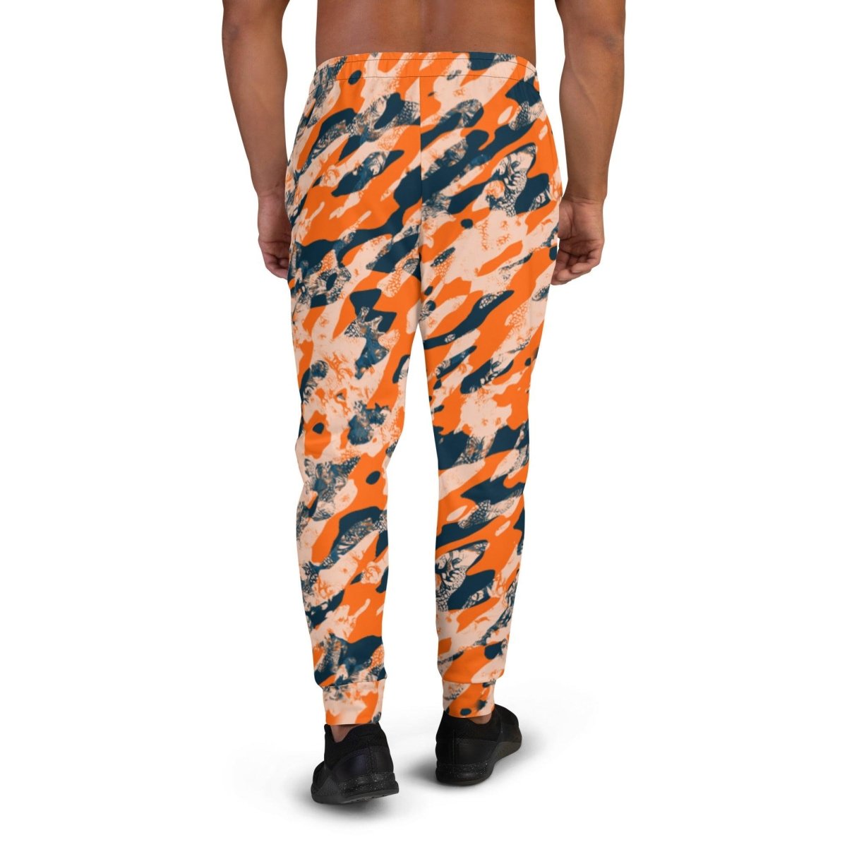 Orange Camouflage Men's Street Joggers | DEEAREST LTD