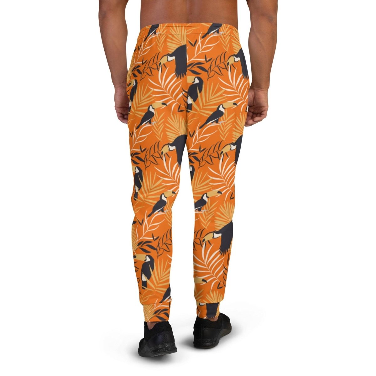 Orange Tropical Toucan Men's Street Joggers | DEEAREST LTD