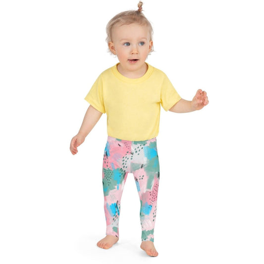 Pink Abstract Kid's Leggings | DEEAREST LTD