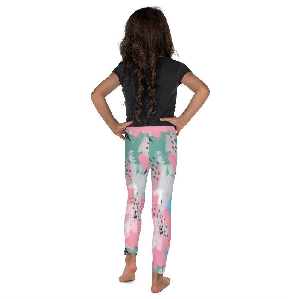 Pink Abstract Kid's Leggings | DEEAREST LTD