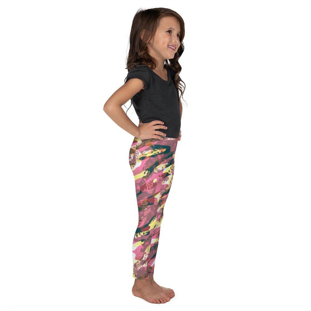 Pink Camouflage Kid's Leggings | DEEAREST LTD