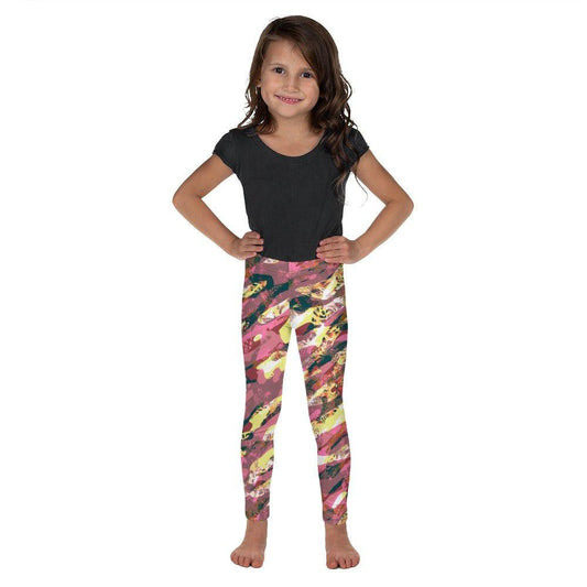 Pink Camouflage Kid's Leggings | DEEAREST LTD