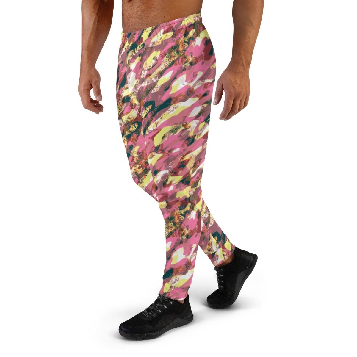 Pink Camouflage Men's Street Joggers | DEEAREST LTD