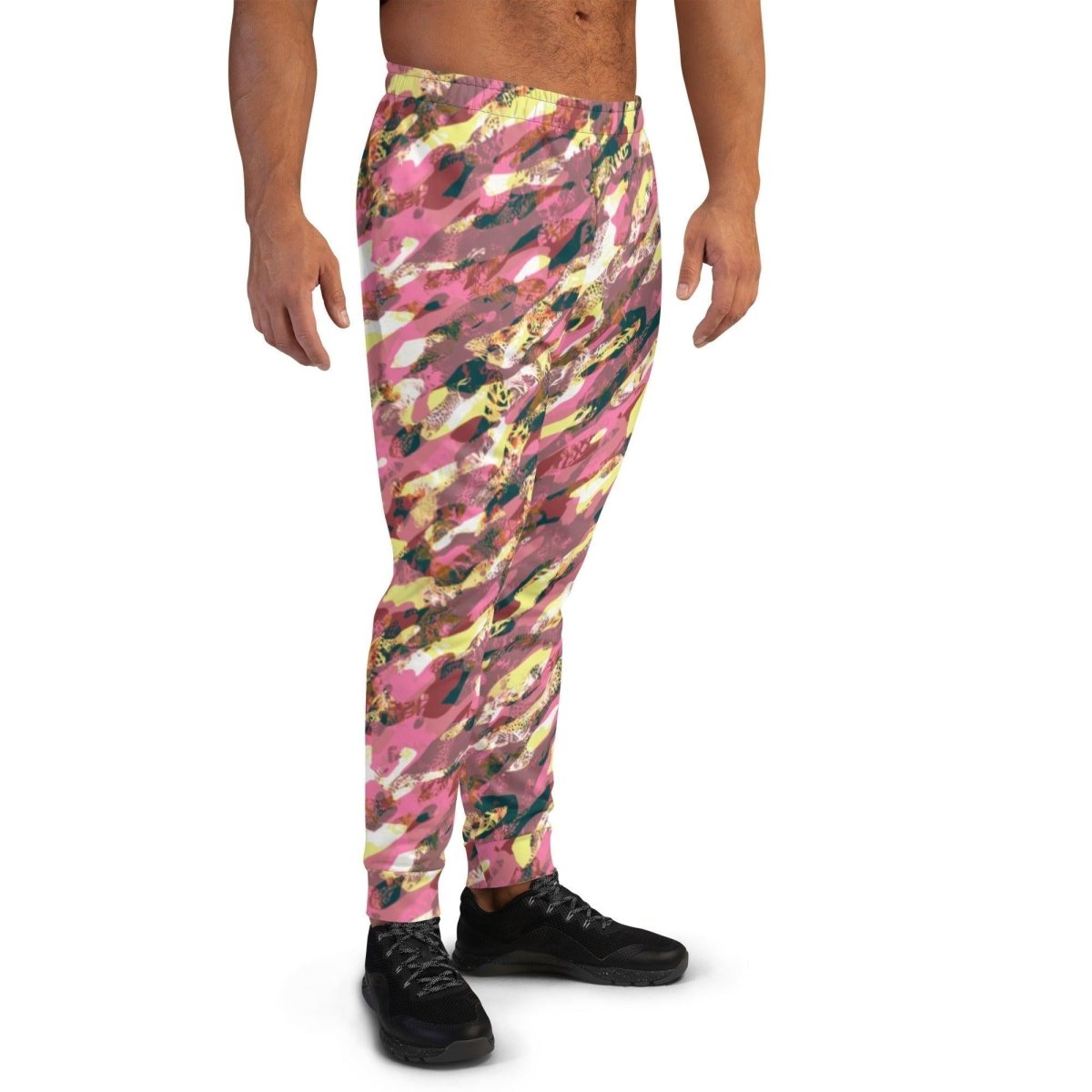 Pink Camouflage Men's Street Joggers | DEEAREST LTD