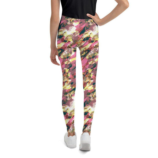 Pink Camouflage Youth Leggings | DEEAREST LTD