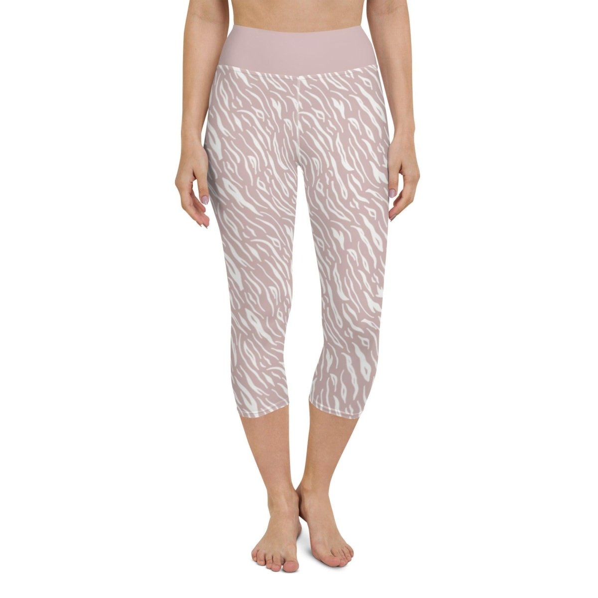 Pink Encounter Women's Capri Yoga Pants | DEEAREST LTD