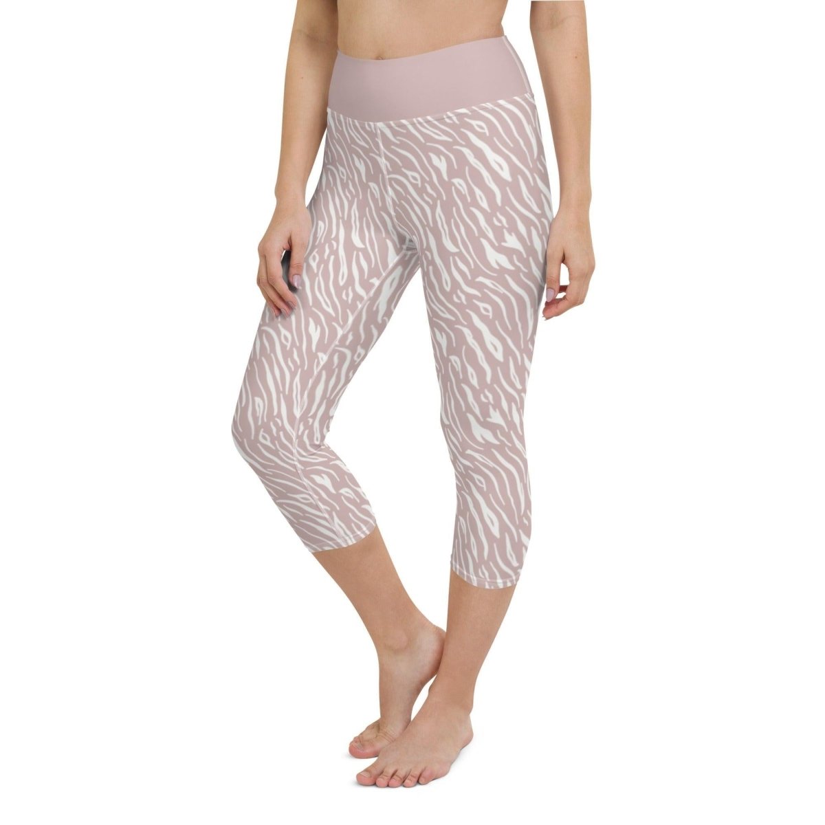 Pink Encounter Women's Capri Yoga Pants | DEEAREST LTD