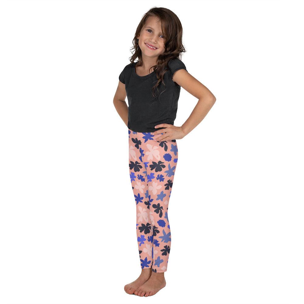 Pink Floral Kid's Leggings | DEEAREST LTD