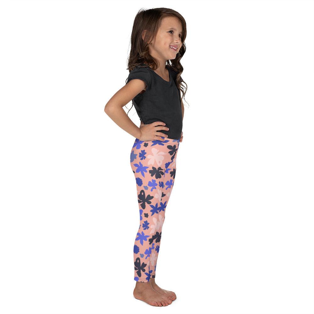 Pink Floral Kid's Leggings | DEEAREST LTD