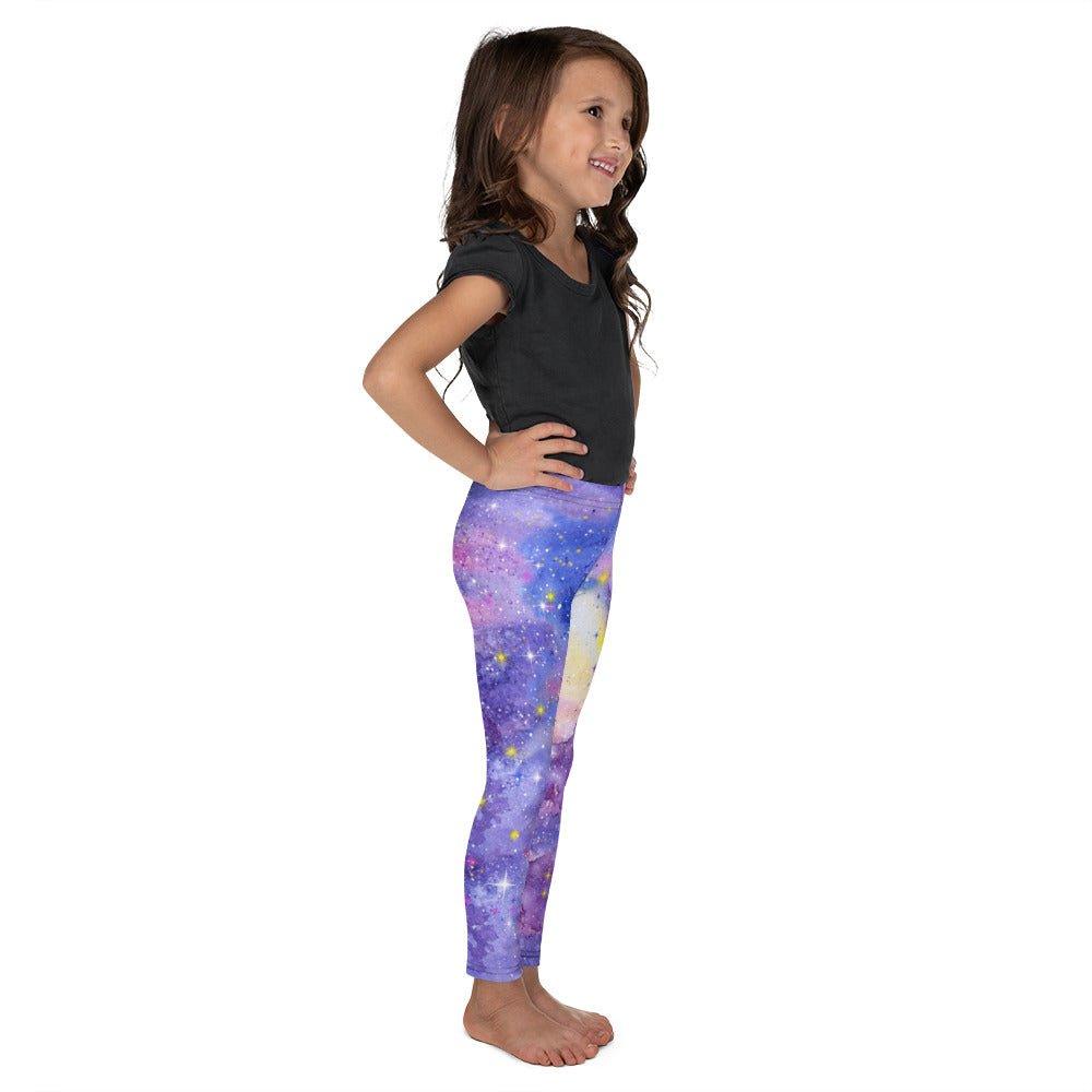 Pink Galaxy Kid's Leggings | DEEAREST LTD