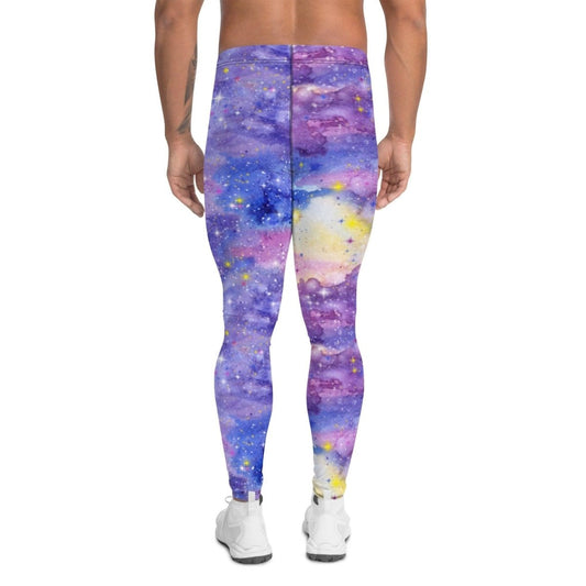 Pink Galaxy Men's Leggings | DEEAREST LTD