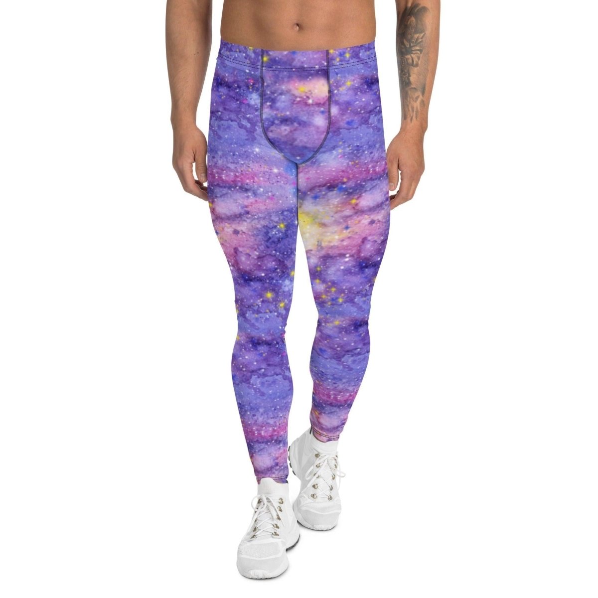 Pink Galaxy Men's Leggings | DEEAREST LTD