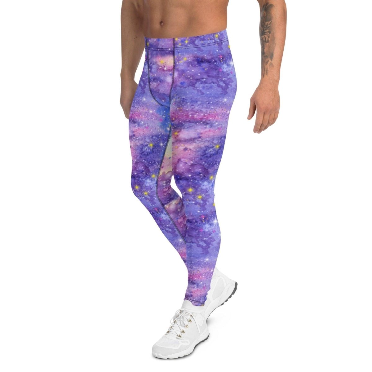 Pink Galaxy Men's Leggings | DEEAREST LTD