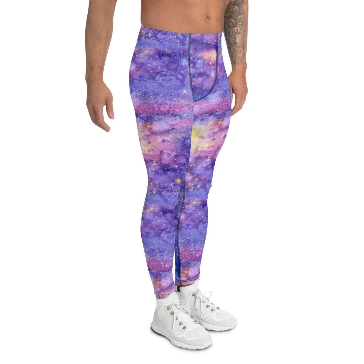 Pink Galaxy Men's Leggings | DEEAREST LTD