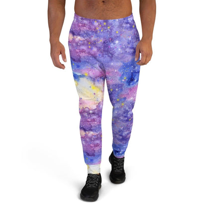 Pink Galaxy Men's Street Joggers | DEEAREST LTD