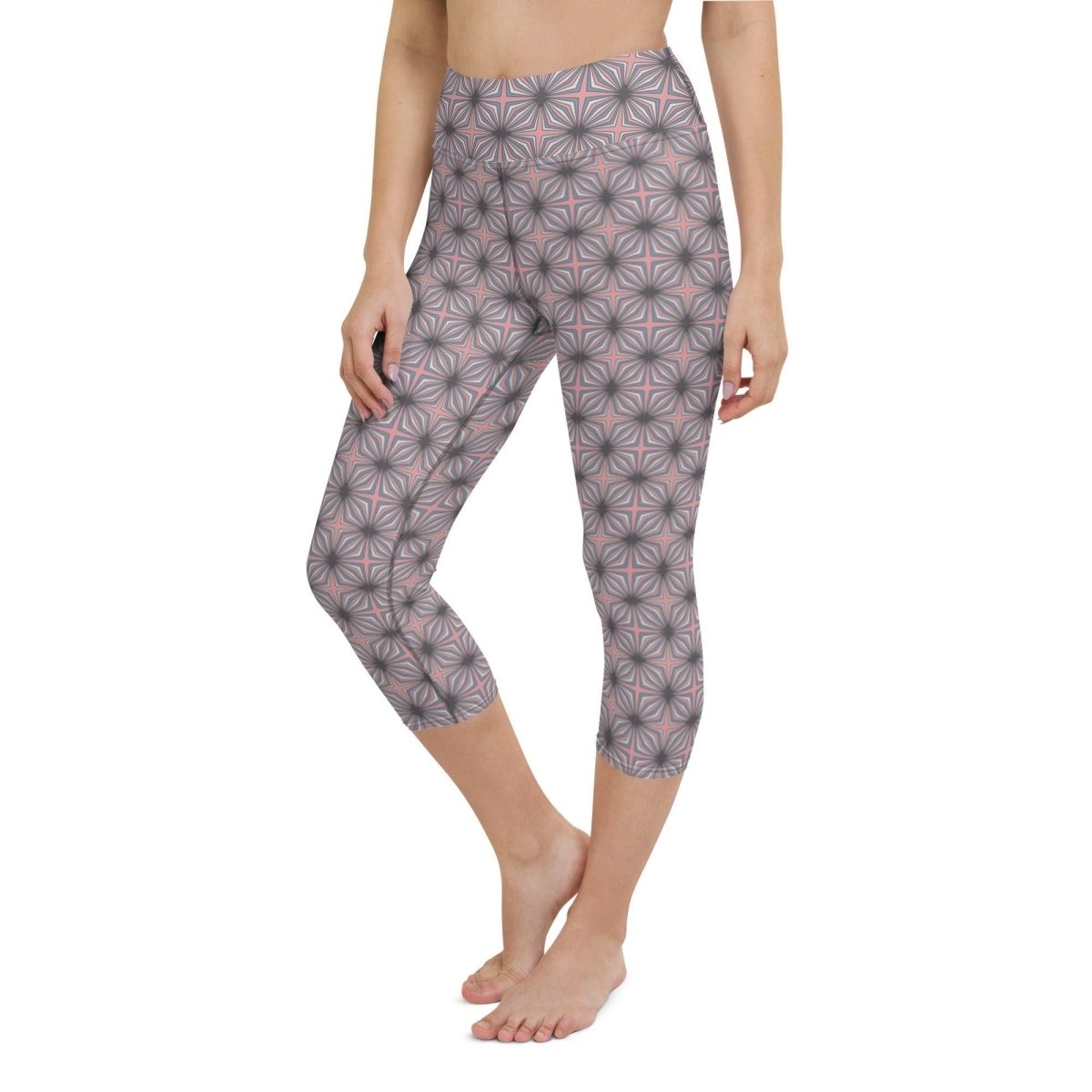 Pink Pottery Women's Capri Yoga Pants | DEEAREST LTD