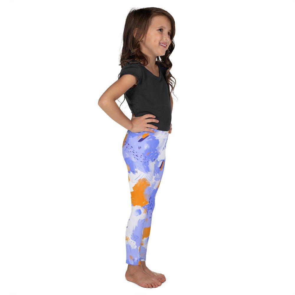 Purple Abstract Kid's Leggings | DEEAREST LTD