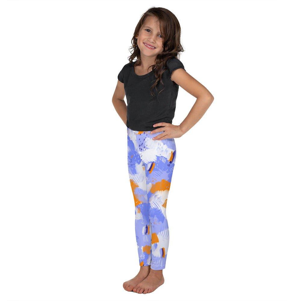 Purple Abstract Kid's Leggings | DEEAREST LTD