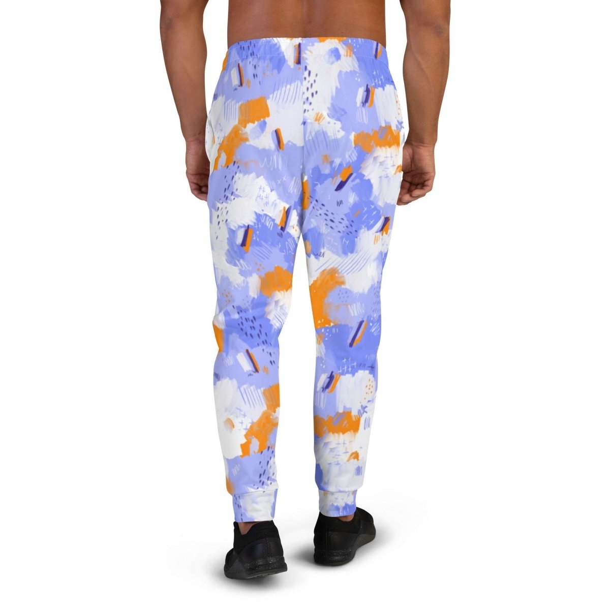 Purple Abstract Men's Street Joggers | DEEAREST LTD