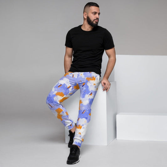 Purple Abstract Men's Street Joggers | DEEAREST LTD