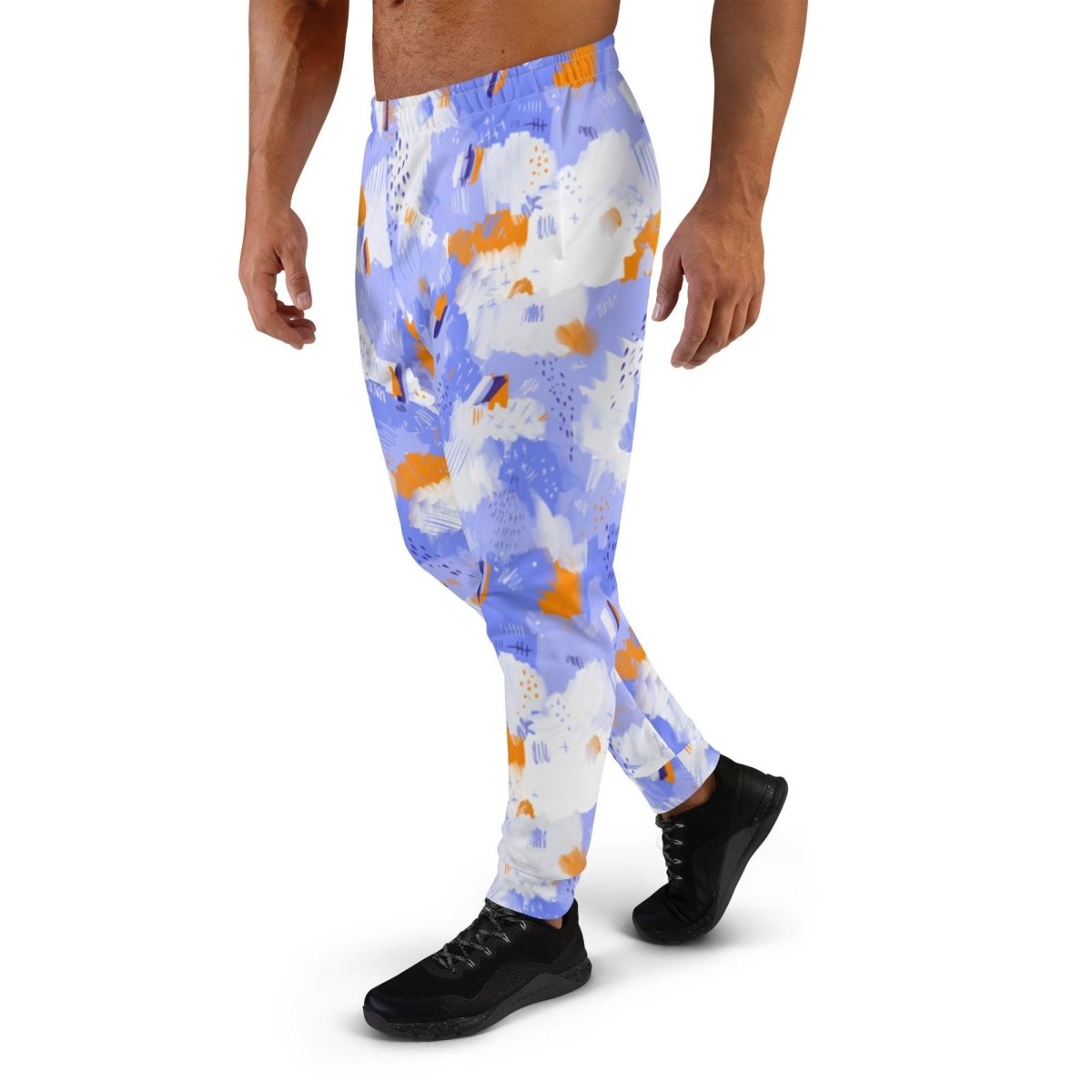 Purple Abstract Men's Street Joggers | DEEAREST LTD