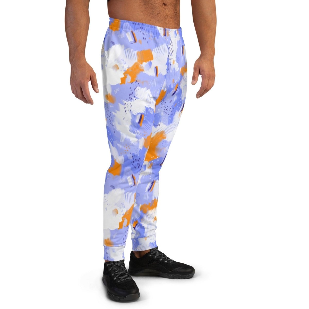 Purple Abstract Men's Street Joggers | DEEAREST LTD