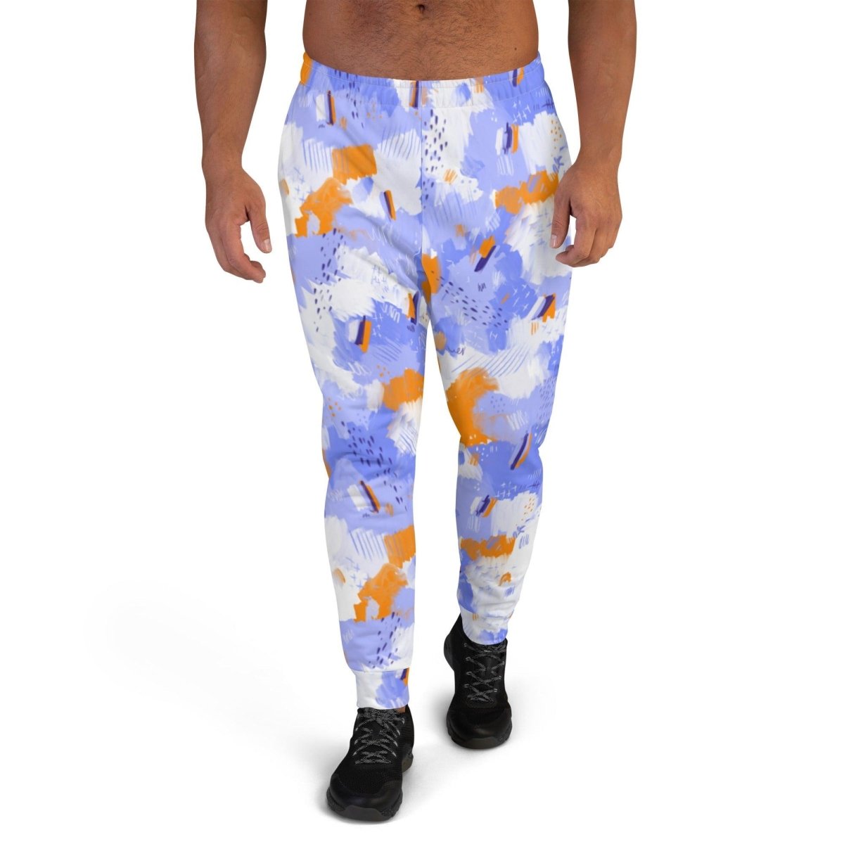 Purple Abstract Men's Street Joggers | DEEAREST LTD