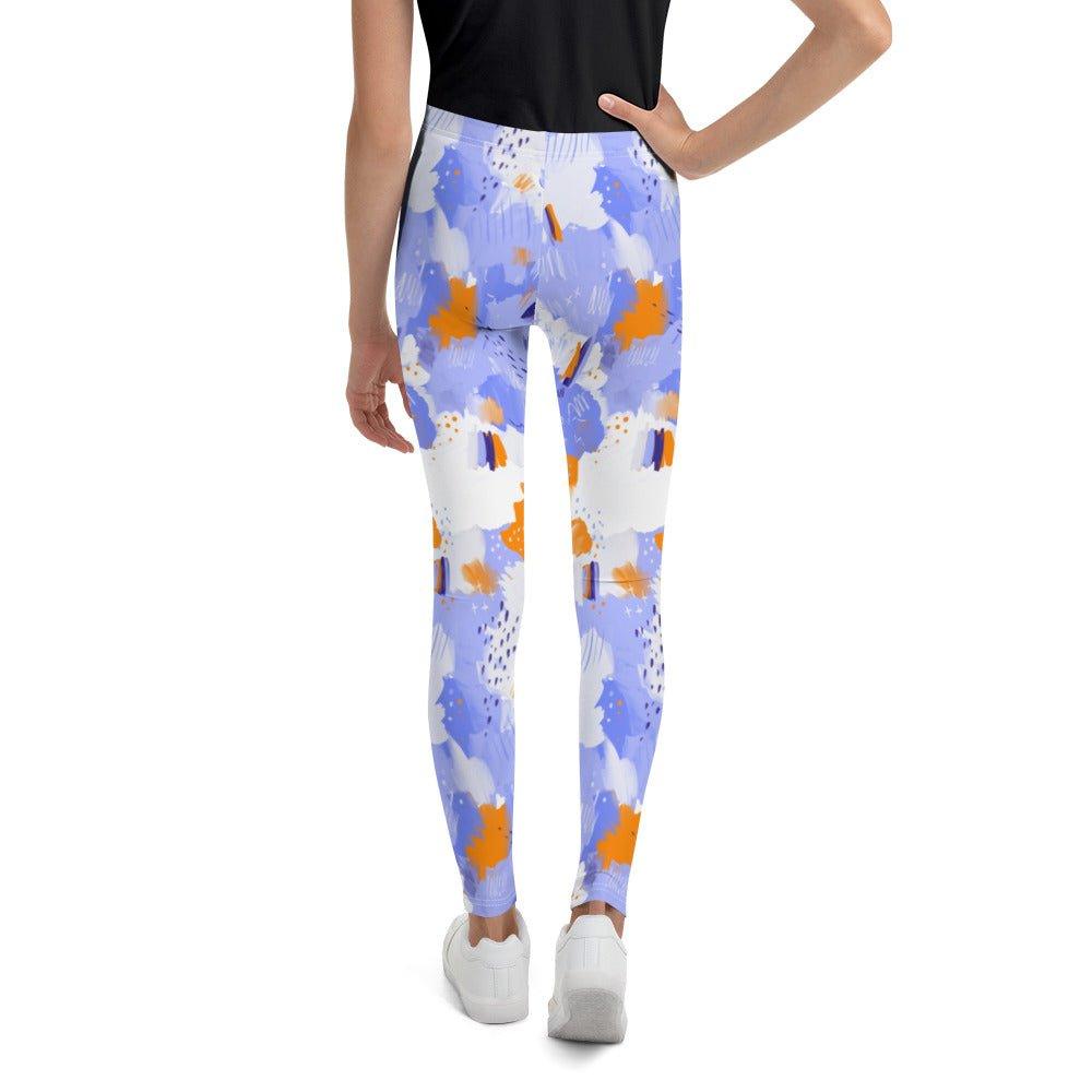 Purple Abstract Youth Leggings | DEEAREST LTD