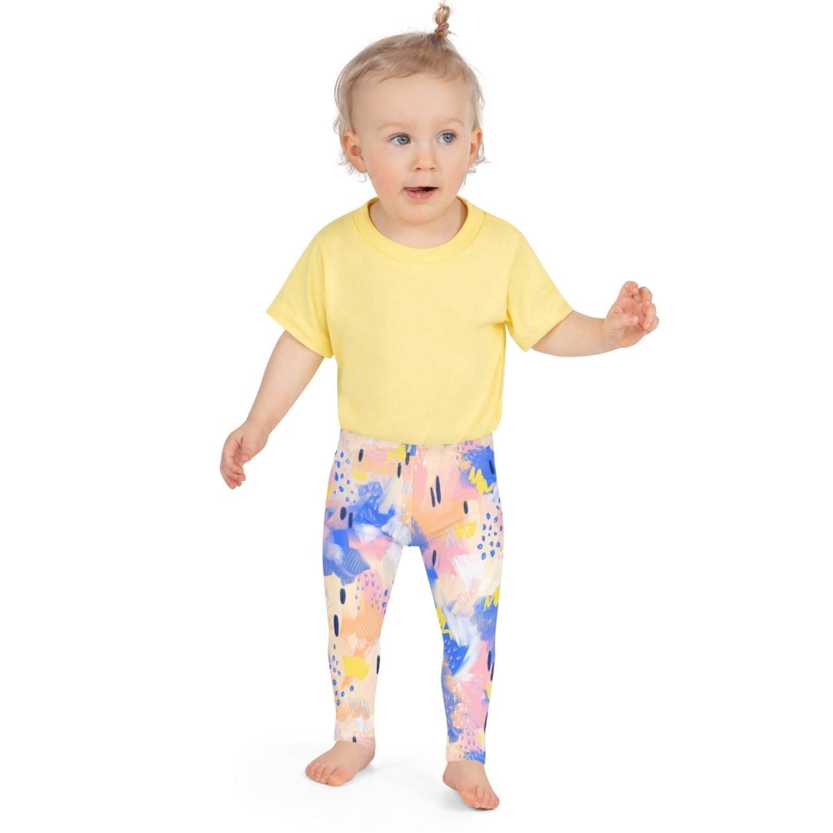 Purple and Pink Abstract Kid's Leggings | DEEAREST LTD