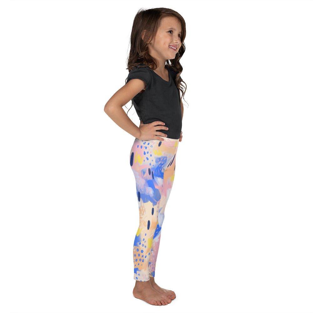 Purple and Pink Abstract Kid's Leggings | DEEAREST LTD