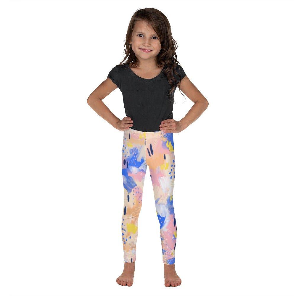 Purple and Pink Abstract Kid's Leggings | DEEAREST LTD