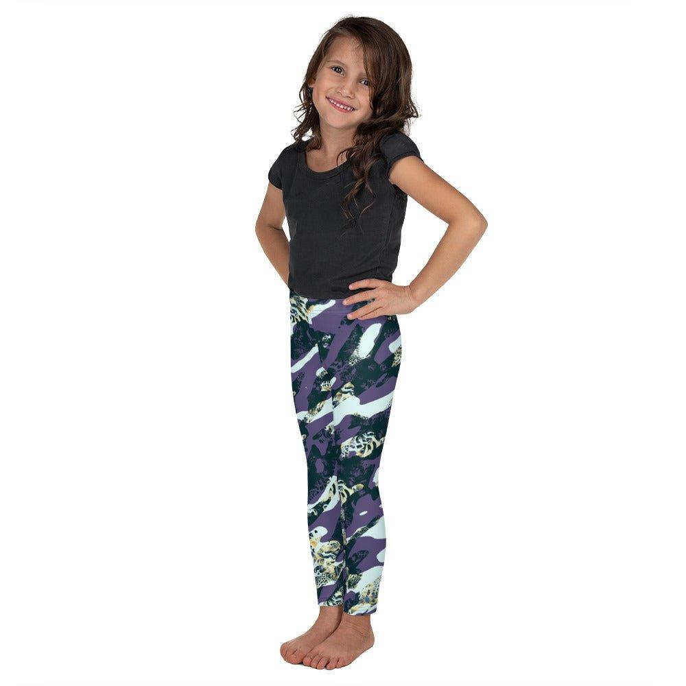 Purple Camouflage Kid's Leggings | DEEAREST LTD