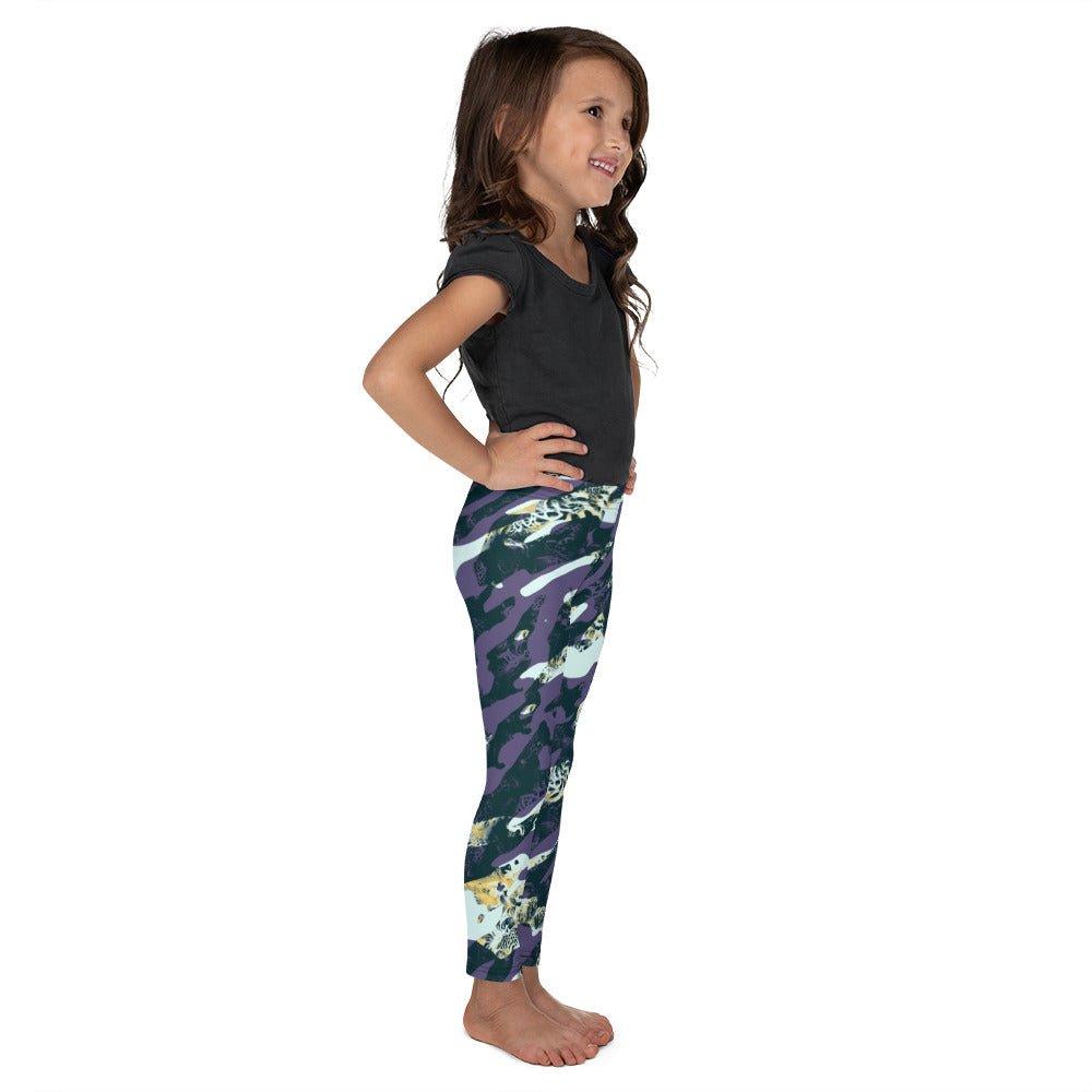 Purple Camouflage Kid's Leggings | DEEAREST LTD