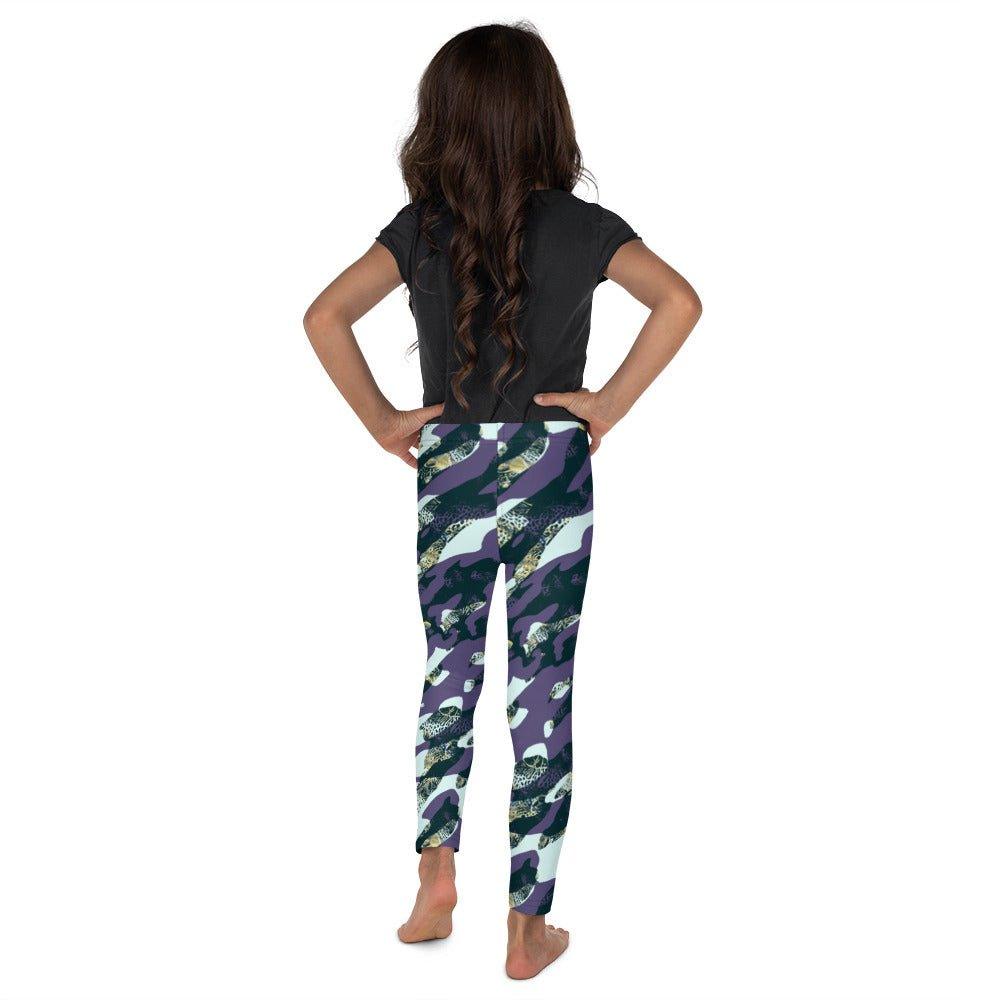 Purple Camouflage Kid's Leggings | DEEAREST LTD