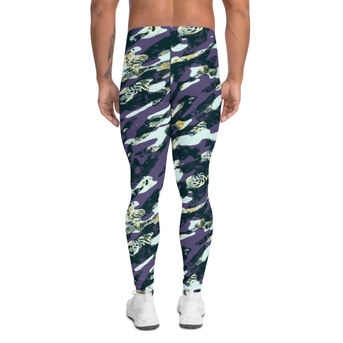 Purple Camouflage Men's Leggings | DEEAREST LTD