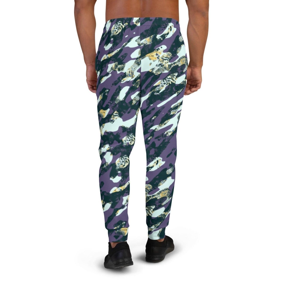 Purple Camouflage Men's Street Joggers | DEEAREST LTD