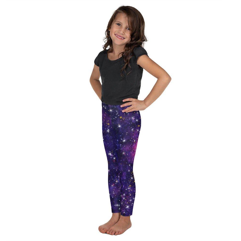 Purple Galaxy Kid's Leggings | DEEAREST LTD