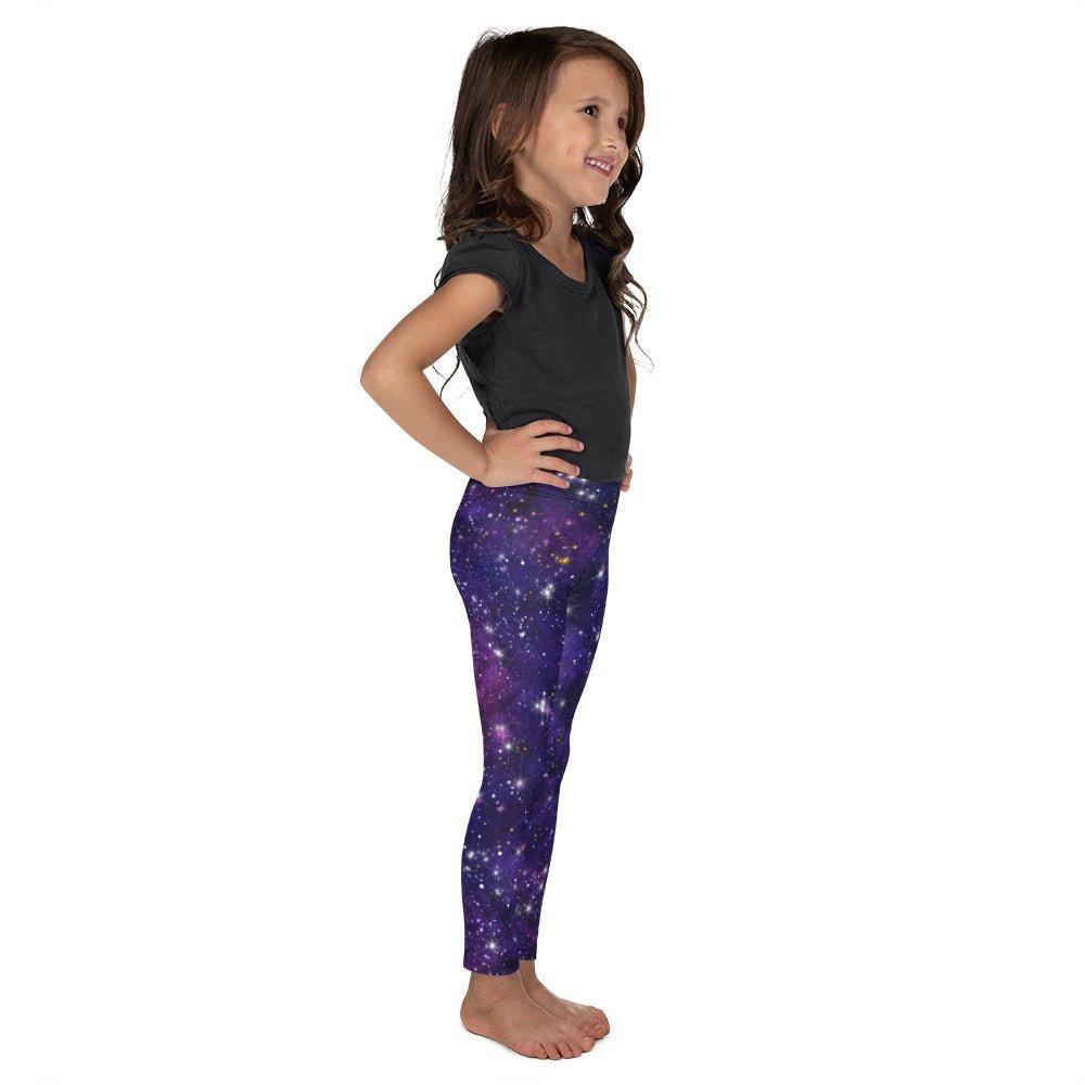 Purple Galaxy Kid's Leggings | DEEAREST LTD