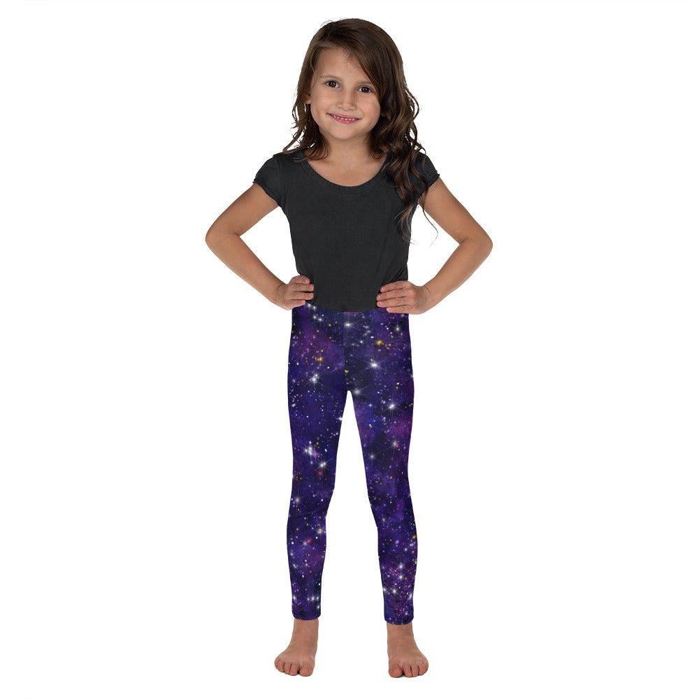 Purple Galaxy Kid's Leggings | DEEAREST LTD