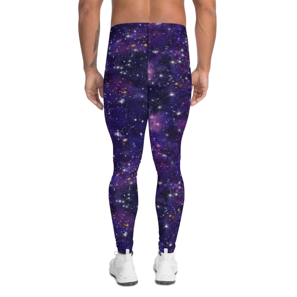 Purple Galaxy Men's Leggings | DEEAREST LTD