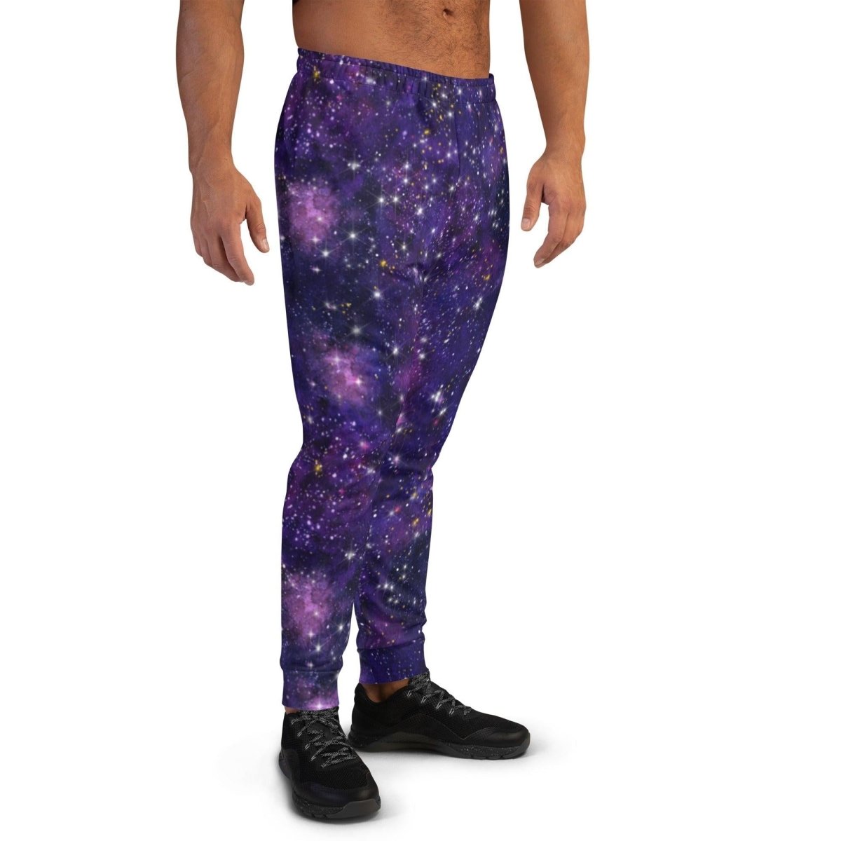 Purple Galaxy Men's Street Joggers | DEEAREST LTD