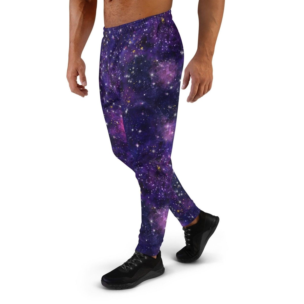 Purple Galaxy Men's Street Joggers | DEEAREST LTD