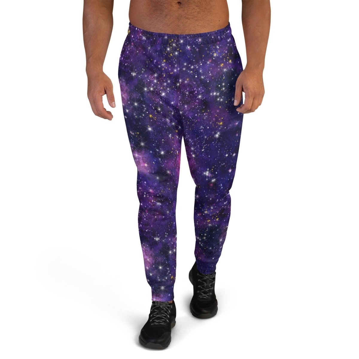 Purple Galaxy Men's Street Joggers | DEEAREST LTD