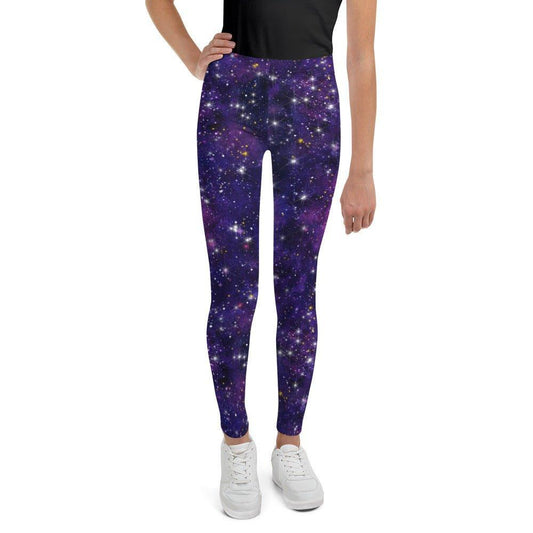 Purple Galaxy Youth Leggings | DEEAREST LTD