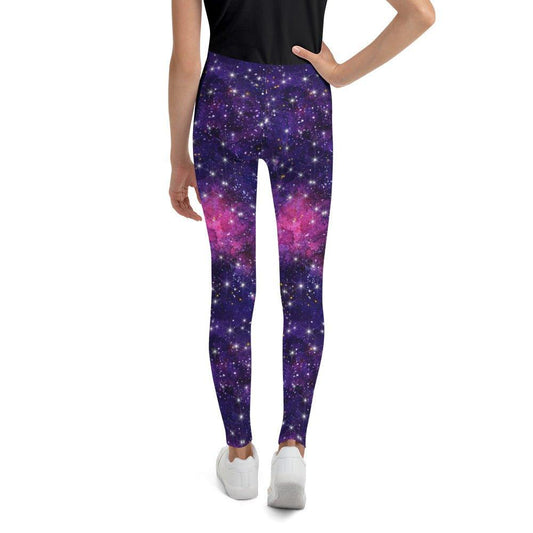 Purple Galaxy Youth Leggings | DEEAREST LTD