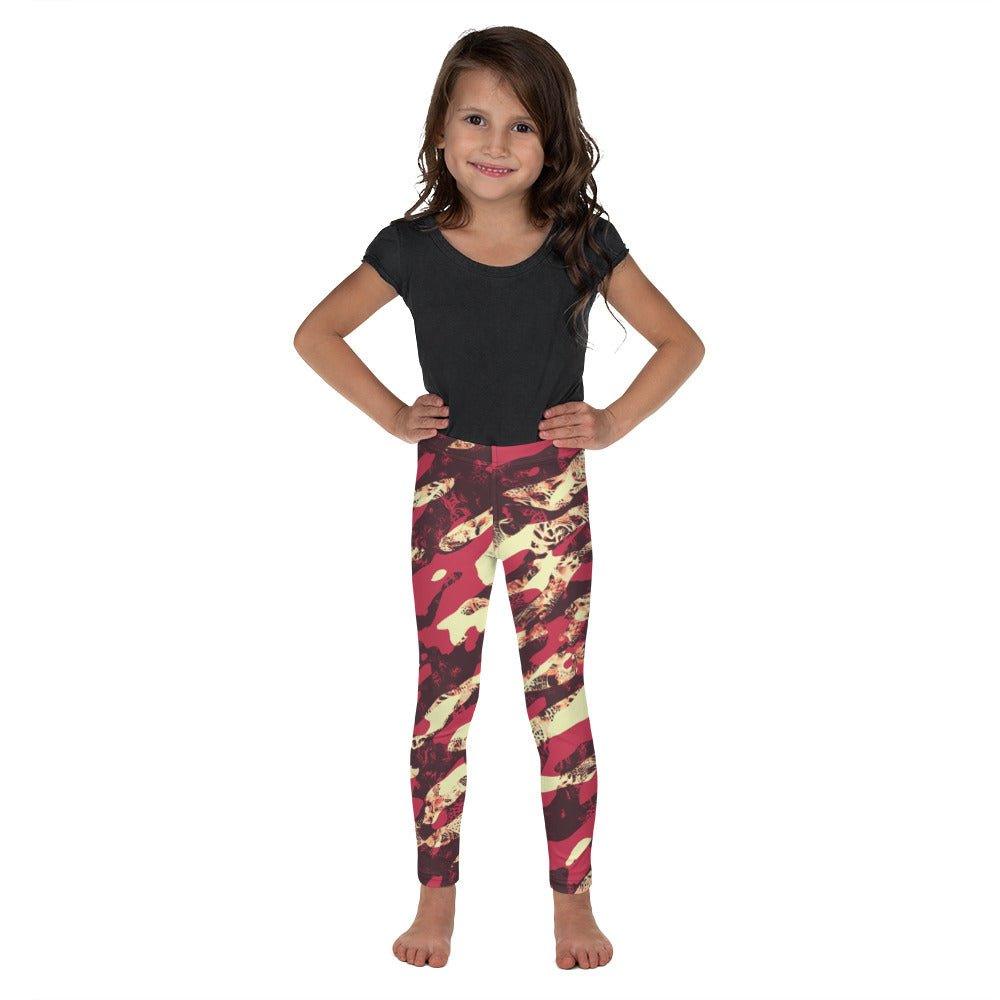 Red Camouflage Kid's Leggings | DEEAREST LTD